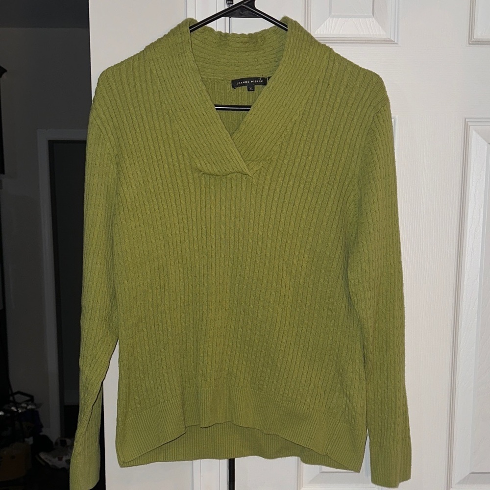 Olive Cowl Neck Sweater